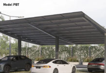 Carport fotowoltaiczny Artbud Lachowski – zadaszenie samochodu i miejsce na instalację PV