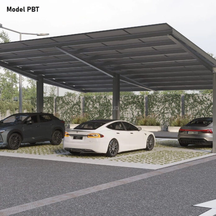 Carport-fotowoltaiczny-Artbud-Lachowski-–-zadaszenie-samochodu-i-miejsce-na-instalacje-PV Carport fotowoltaiczny Artbud Lachowski – zadaszenie samochodu i miejsce na instalację PV